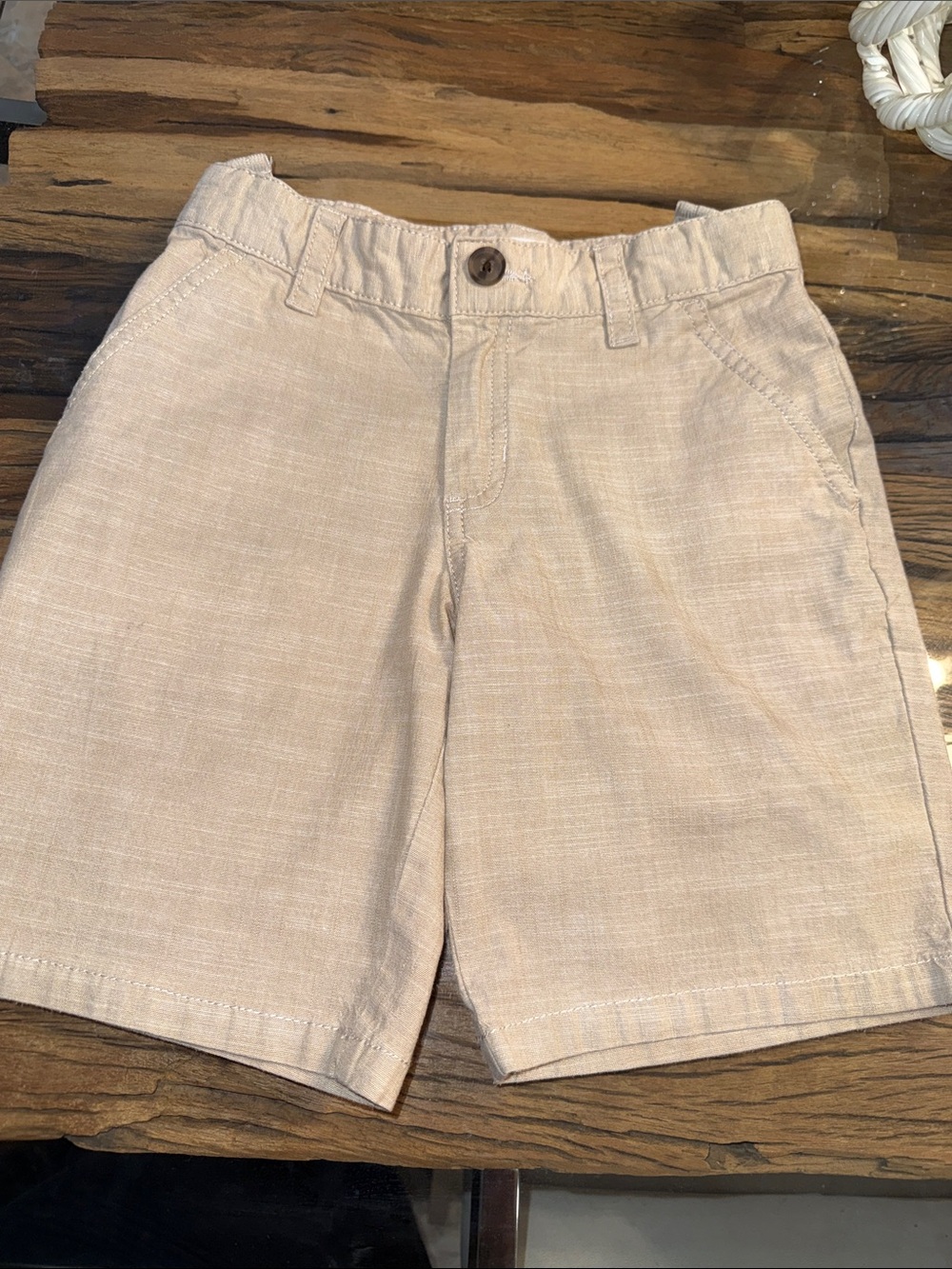 Cat & Jack Beige Flat Front Boys' Shorts